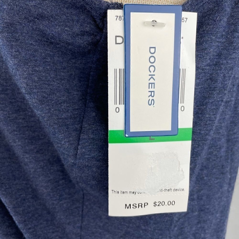 NWT Dockers V-Neck Blue Tank Top Size L - Picture 6 of 8